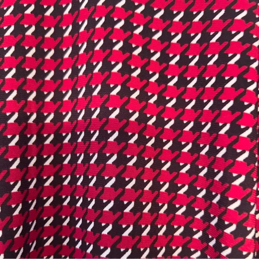 Tommy Hilfiger-Houndstooth Jersey Shirtdress With Belt-Sleeves-Size 4 Petite - Picture 8 of 11